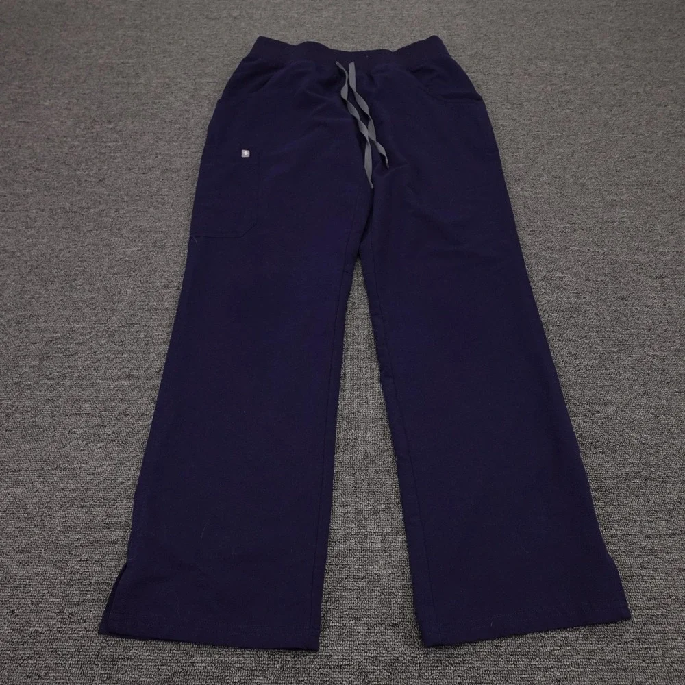 FIGS Kade Cargo Scrub Pants Mens Medium Blue Technical Collection Medical